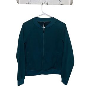 Mondetta Dark Green Zip Up Jacket Women’s Size Small